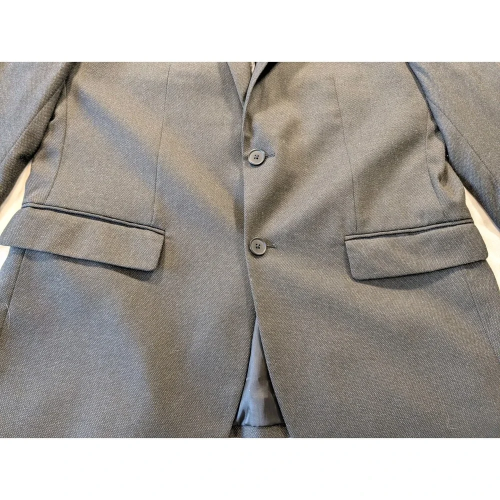 Banana Republic Blazer Mens 42R‎ Slate Gray Slim Wool Nailhead Marzotto Modern